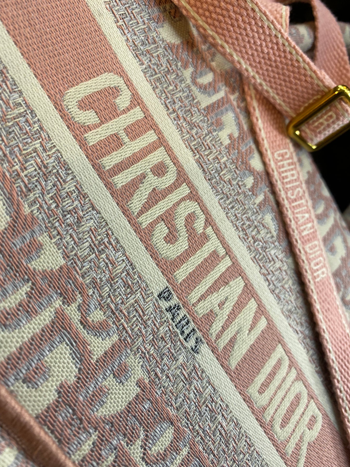Christian Dior White And Pink Tote