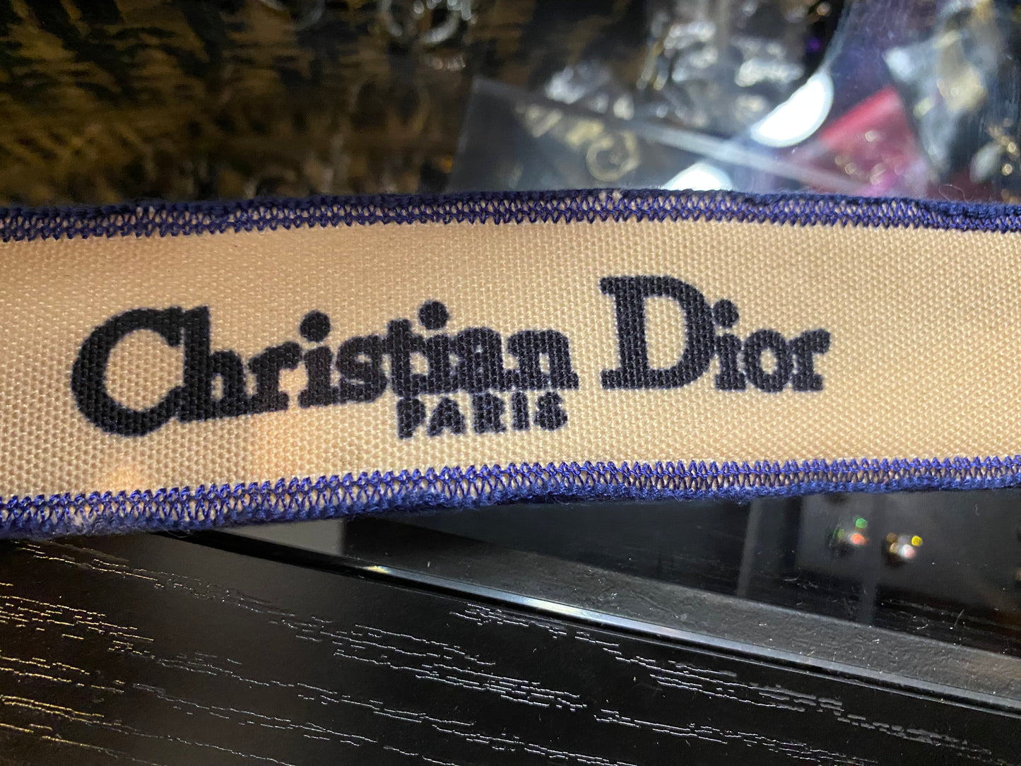 Christian Dior, Blue And White Tote Purse